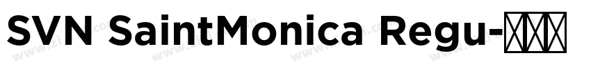 SVN SaintMonica Regu字体转换